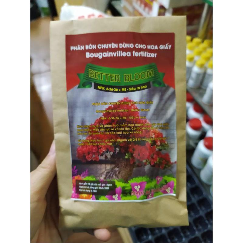 Phân bón kích hoa dùng cho hoa giấy