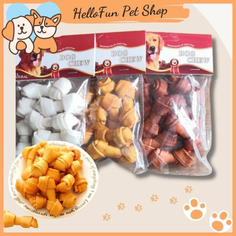 Xương da bò xoắn hai đầu thơm ngon cho thú cưng