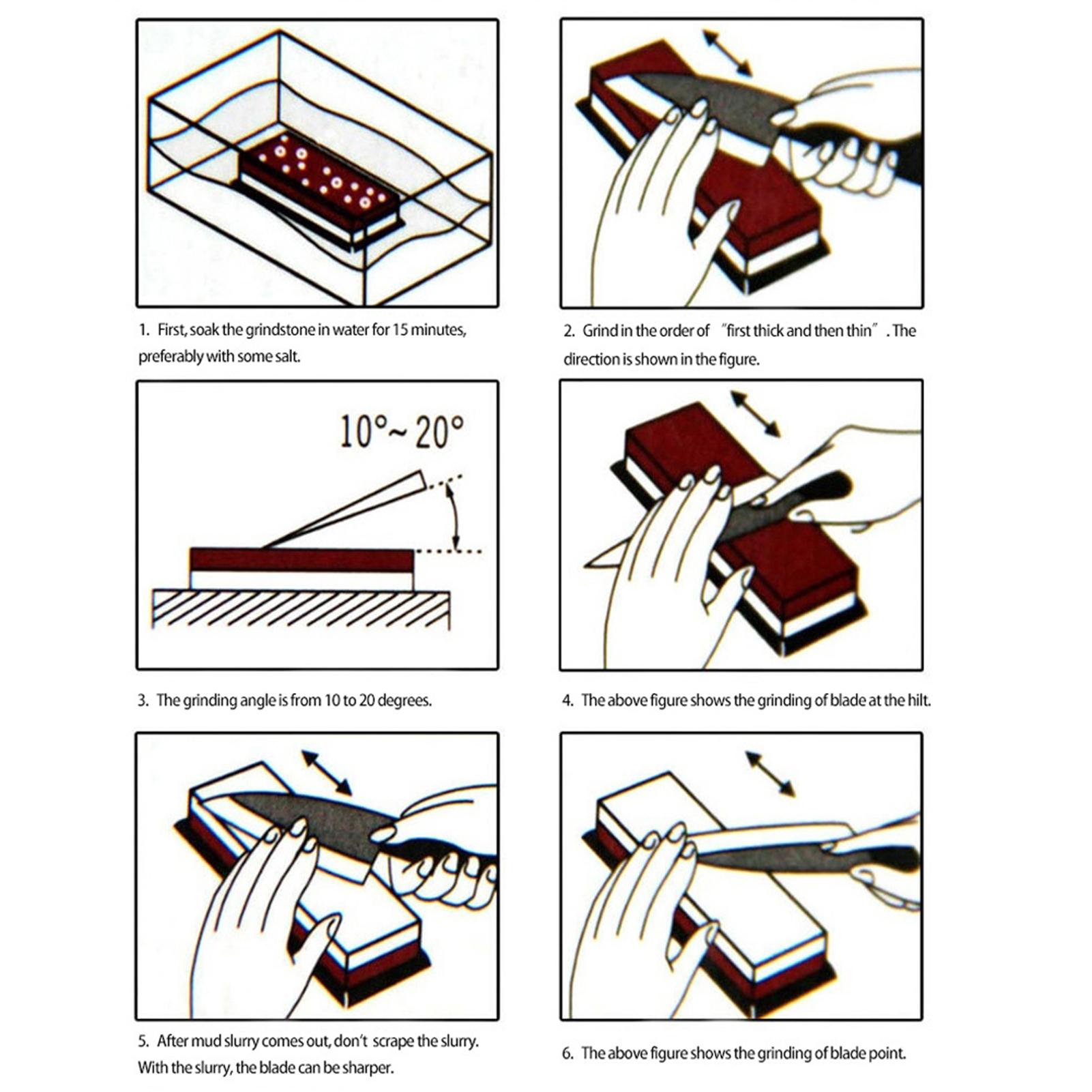 Bộ đá mài hai mặt với đế tre chống trượt