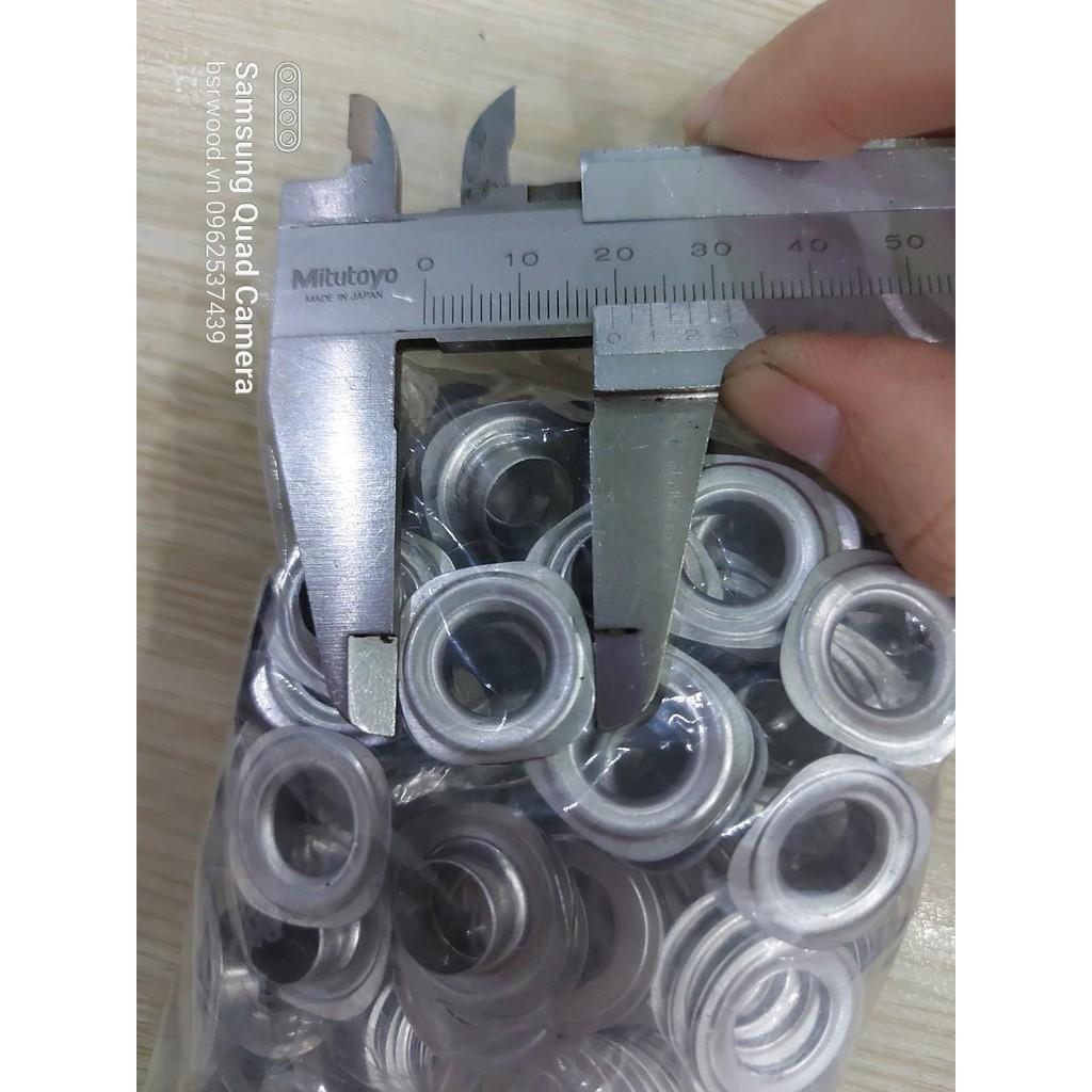 Khoen ore (ode) 10mm Khuy mắt cáo đóng bạt, bấm bạt 10ly Bằng NHÔM Túi 100 cái + 100 long đền