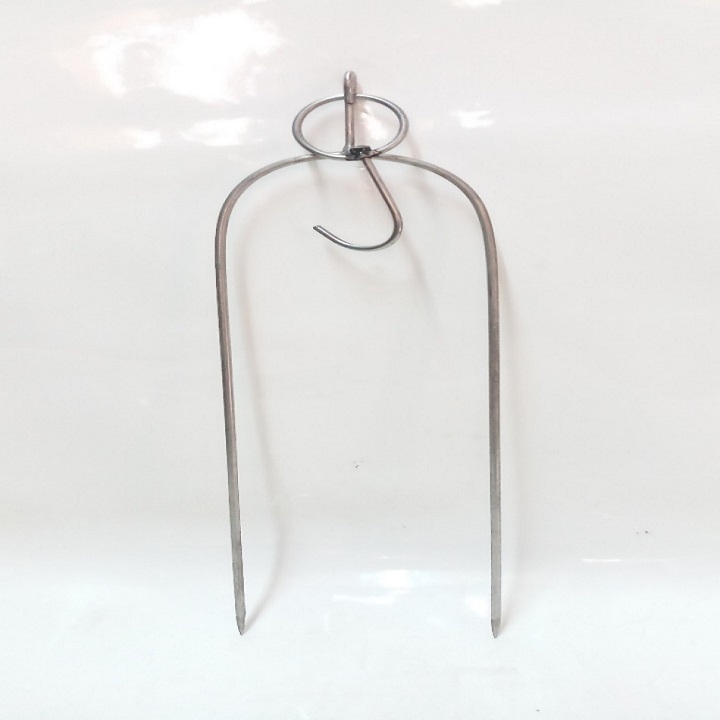 MÓC QUAY GÀ,VỊT INOX CÓ ĐẦU MÓC TREO