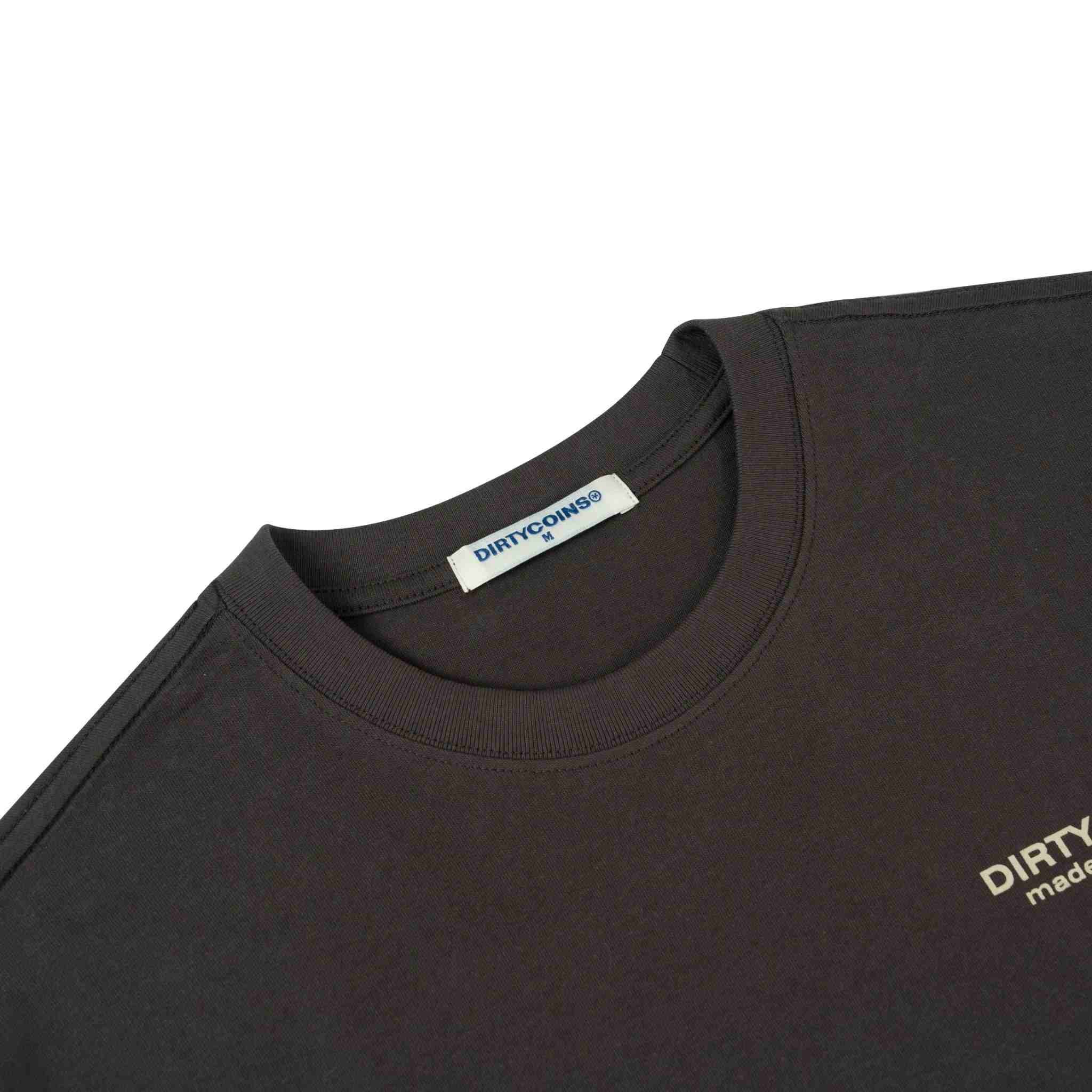 Áo Thun DirtyCoins Metal Label Regular T-shirt - Charcoal