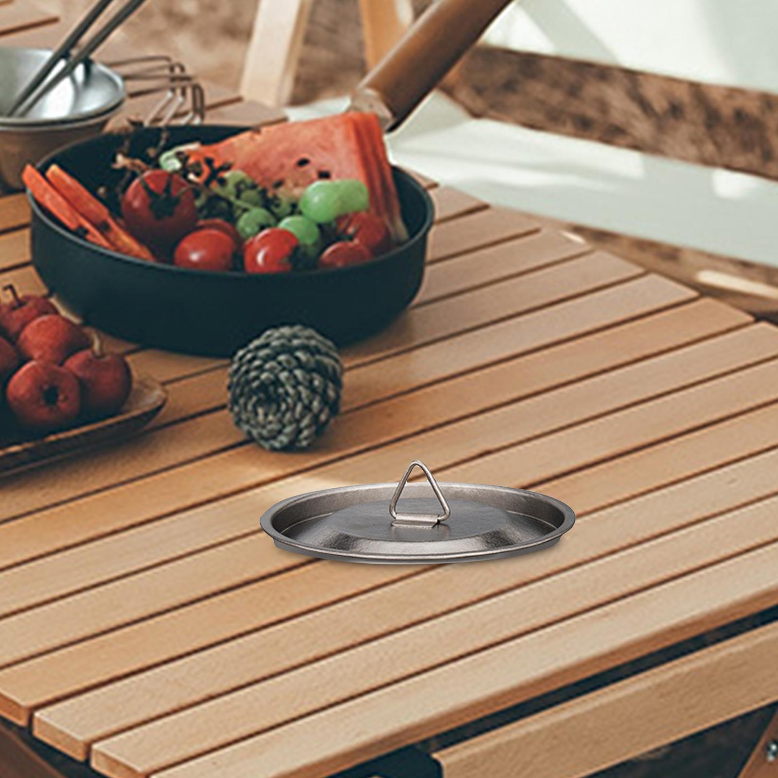 8.5cm Coffee Mug Lid Camping Pot Lid Water Cup Tableware Titanium Cup Lid