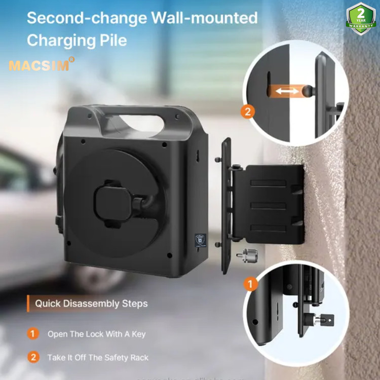 Sạc di động cao cấp ô tô điện Vinfast VF5 ev - Sạc di động cao cấp 3,68KW chính hãng Macsim