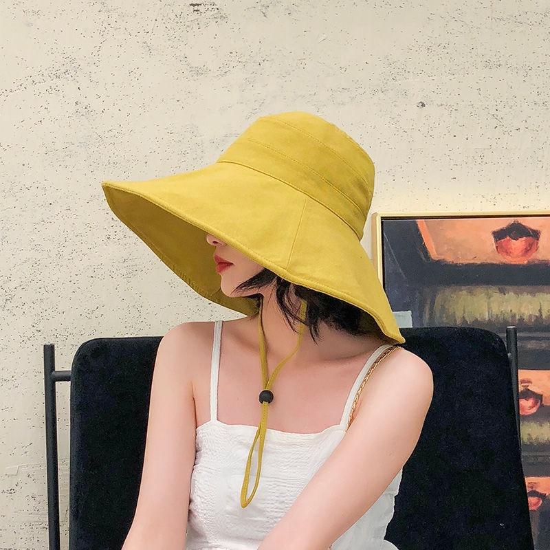 Nón Bucket Nữ / Nón Rộng Vành Nữ / Nón Chống Nắng / Mũ Trùm Đầu Chống Nắng / Nón Tai Bèo Vành Rộng Chống Nắng / Nón Tai Bèo Vành Rộng 15CM Chống Tia UV Thời Trang Mùa Hè Cho Nữ