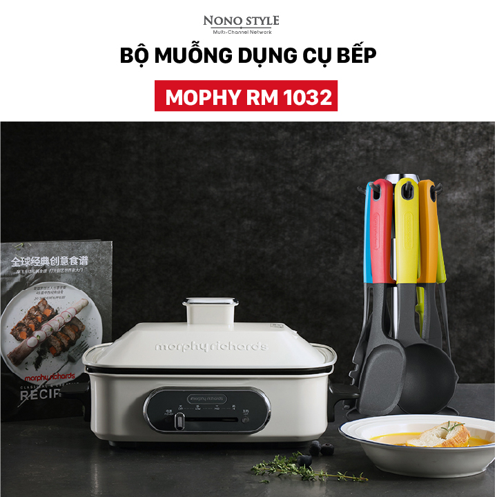 Bộ Dụng Cụ Nhà Bếp 7 Món Morphy Richards MR1032 - Hàng Chính Hãng