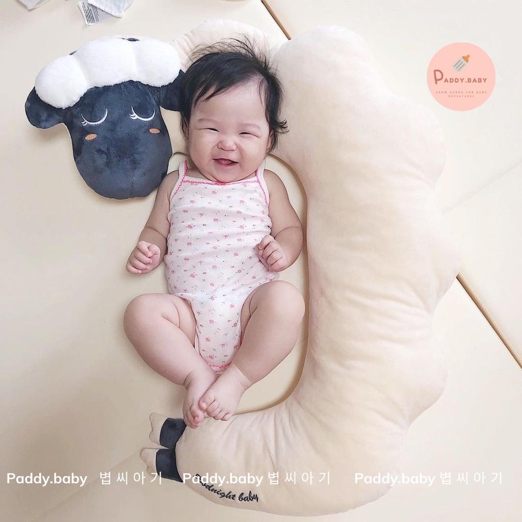 Gối cừu chữ C đa năng Good night baby Ellusben Hàn Quốc - made in Korea