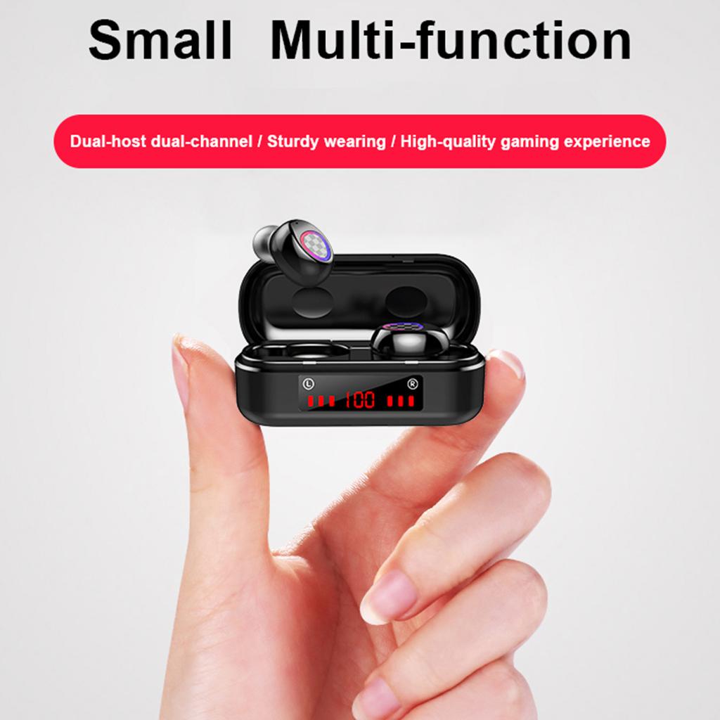 1 Pair Stereo Wireless Earbuds With 300mAh