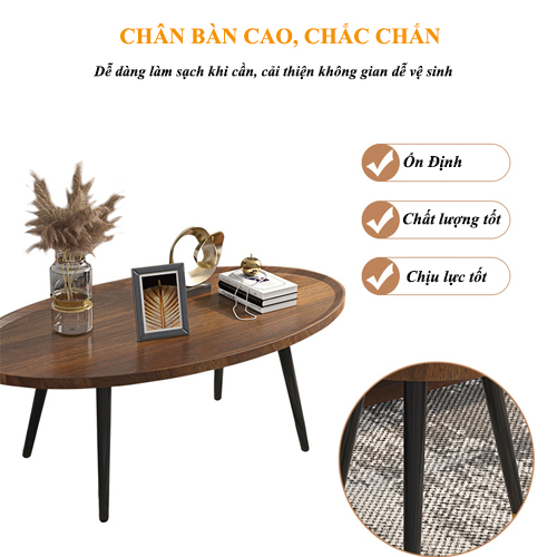 [FREESHIP] Bộ Bàn Trà Đôi Cao Cấp, Bàn Cafe Phòng Khách, Bàn Trà Uống Nước Sang Trọng Không Thấm Nước