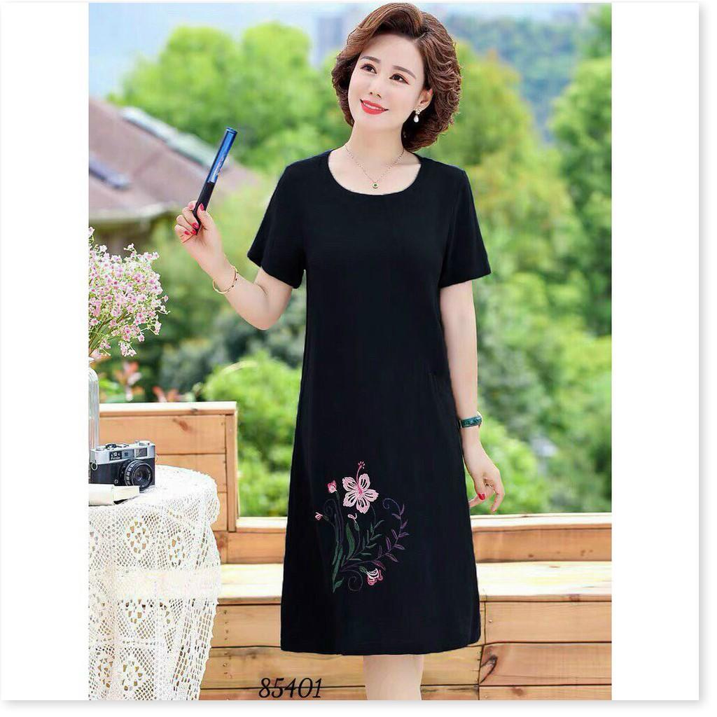 ĐẦM THÊU HOA,HỌA TIẾT TRƠN NHƯNG KHÔNG KẾM PHẦN SANG TRỌNG KHÁNH AN STORE