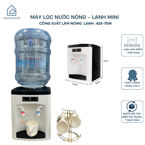 Máy Lọc Nước Nóng Lạnh, Cây Lọc Nước 2 Chiều Nóng Lạnh Mẫu Mới Công Nghệ Hàn Siêu Tích Kiệm Điện Tiện Dụng Bảo Hành 12T - HÀNG CHÍNH HÃNG MINIIN