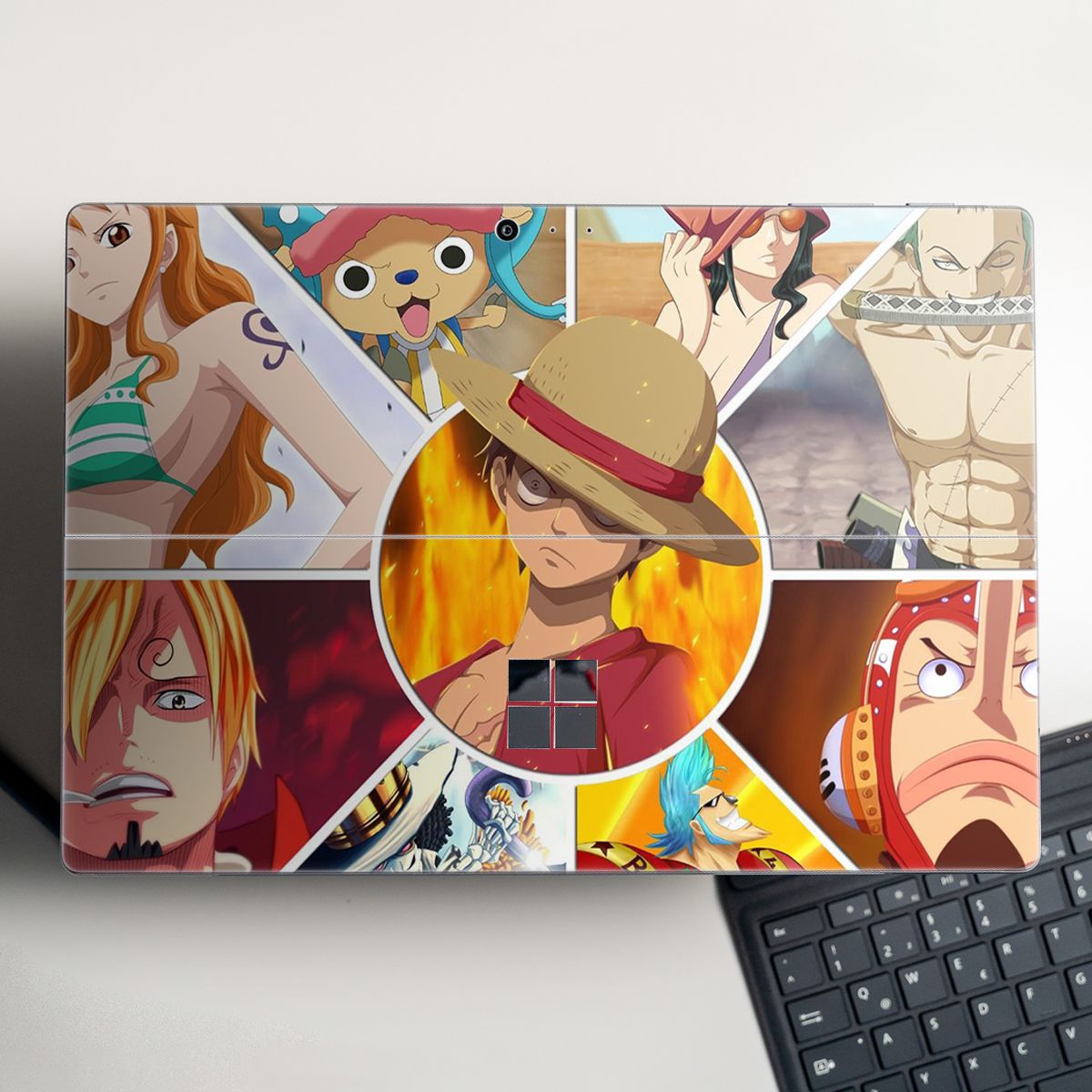 Skin dán hình One Piece x13 cho Surface Go, Pro 2, Pro 3, Pro 4, Pro 5, Pro 6, Pro 7, Pro X