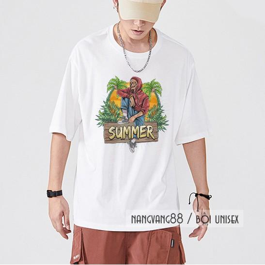 Áo Thun Nam Nữ Bone Man Summer Thiết Kế Siêu Đẹp