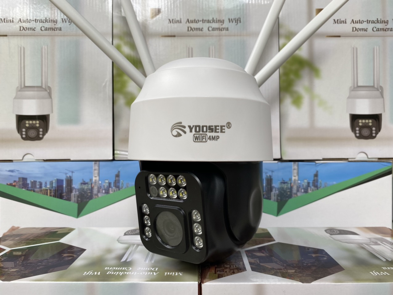 Camera Wifi Yoosee 4.0 Mpx Full HD, Dòng Ngoài Trời Xoay 360°,C12 Xem Đêm Có Màu-Đàm Thoại 2 Chiều-Phát Hiện Chuyển Động Chống Trộm-Hàng Nhập Khẩu
