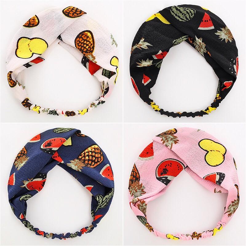 Băng đô nữ turban hoa quả xinh xắn đáng yêu