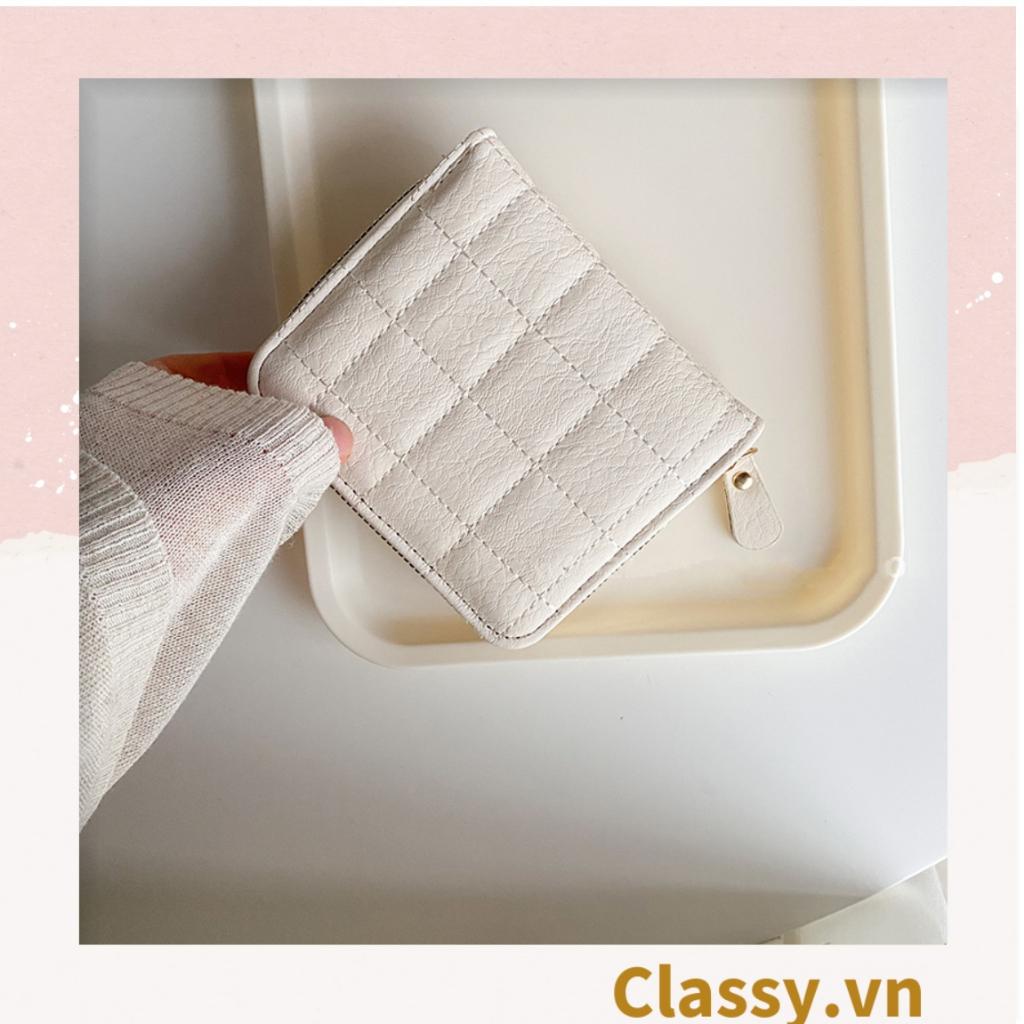 Ví nữ ngắn  Classy mini cầm tay da PU cao cấp T1165