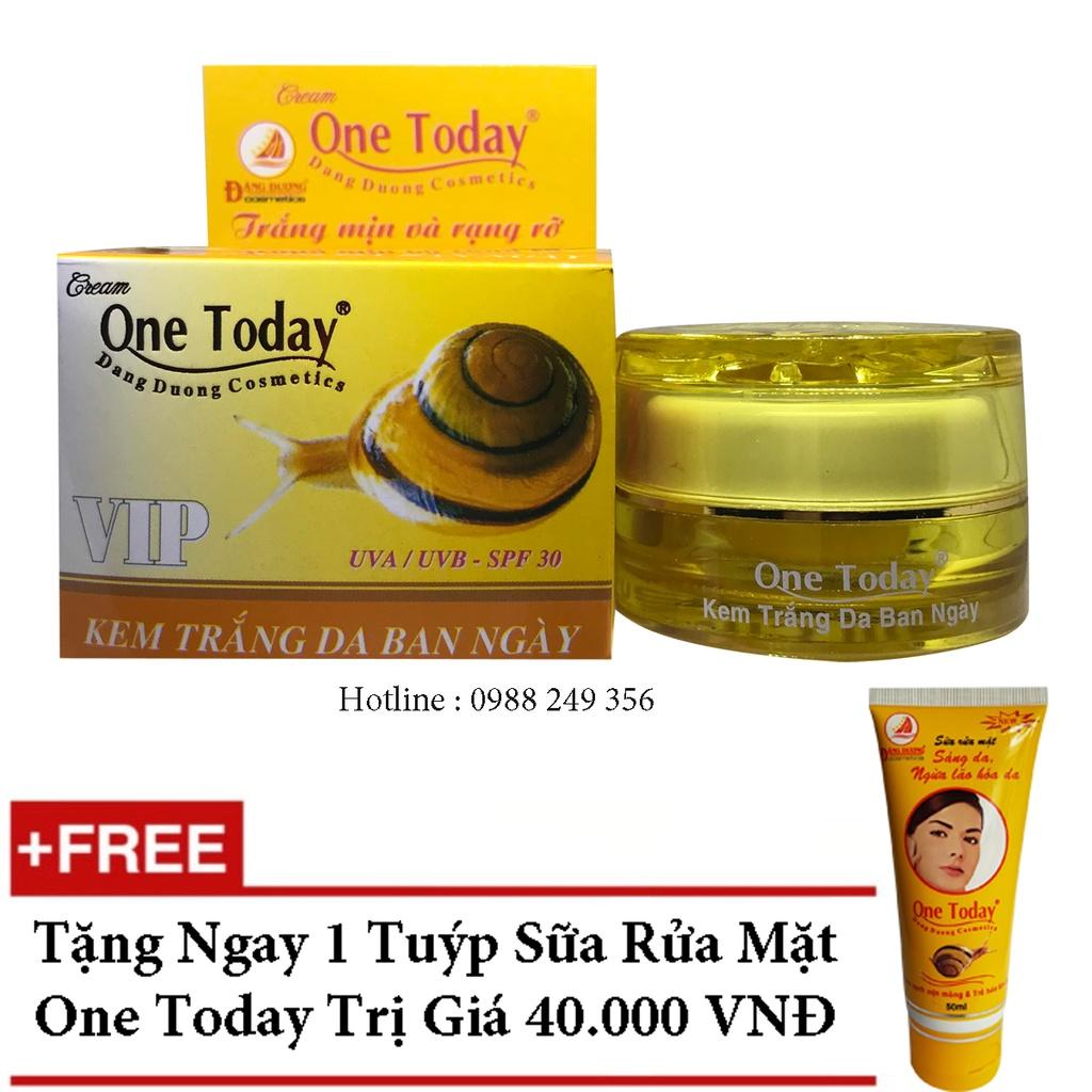 KEM TRẮNG DA BAN NGÀY ONE TODAY 15G + TẶNG SỮA RỬA MẶT ONE TODAY