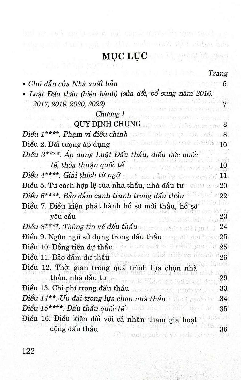 Luật đấu thầu (hiện hành) (sửa đổi, bổ sung năm 2016, 2017, 2019, 2020, 2022)