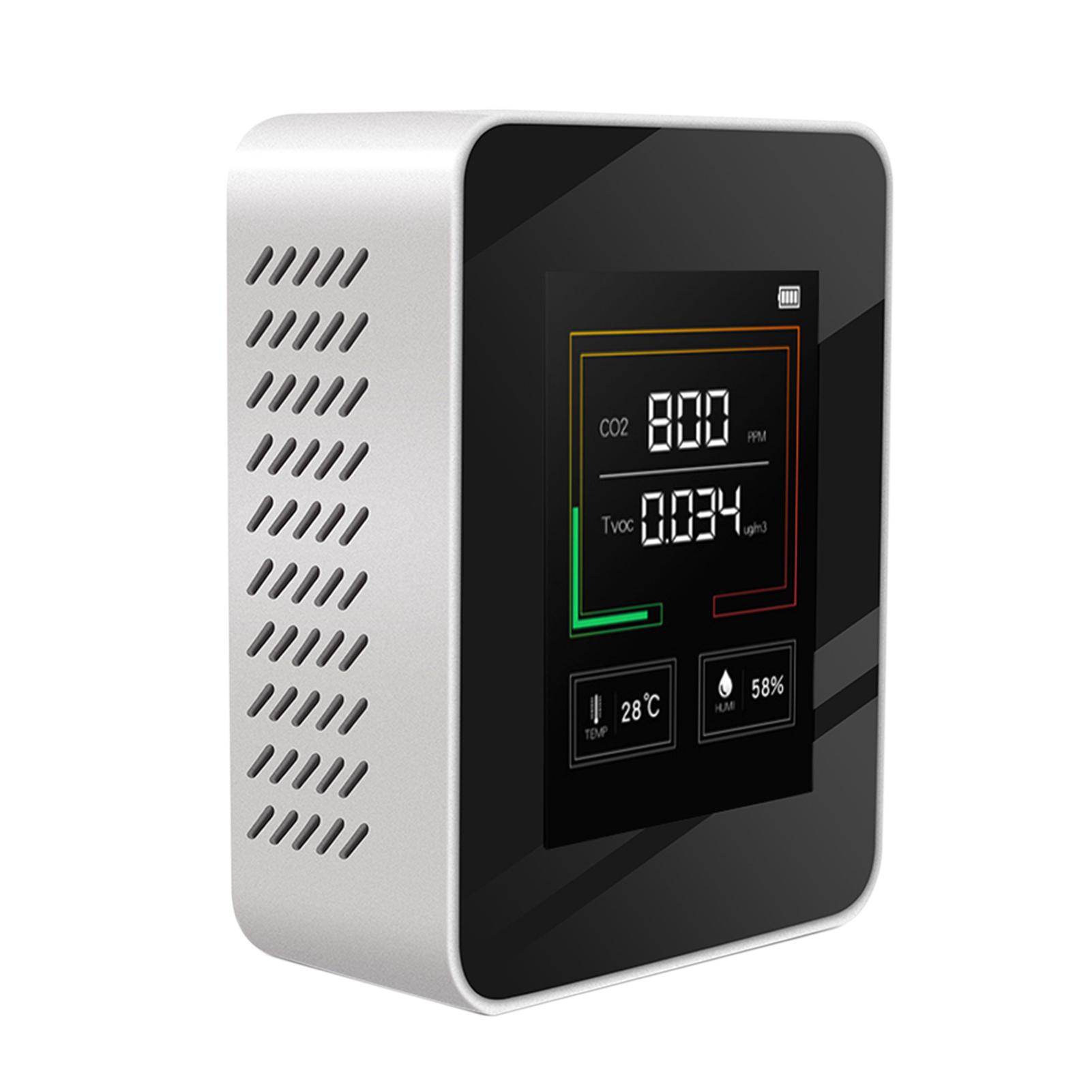 CO2 Meter LCD Backlight Indoor Carbon Dioxide CO2 Concentration Detector Intelligent Air Quality Analyzer Tester with