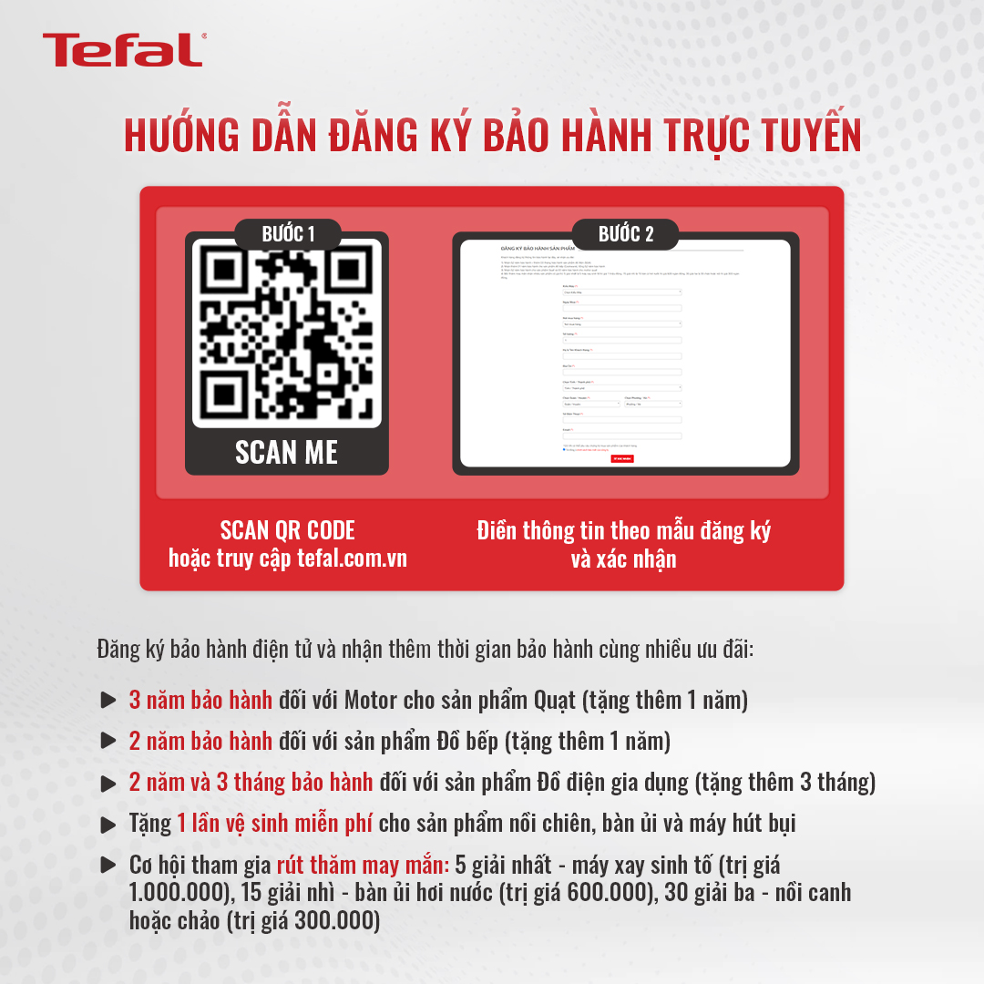 Máy chăm sóc quần, áo đa năng Tefal YT4050E1 - Hàng chính hãng