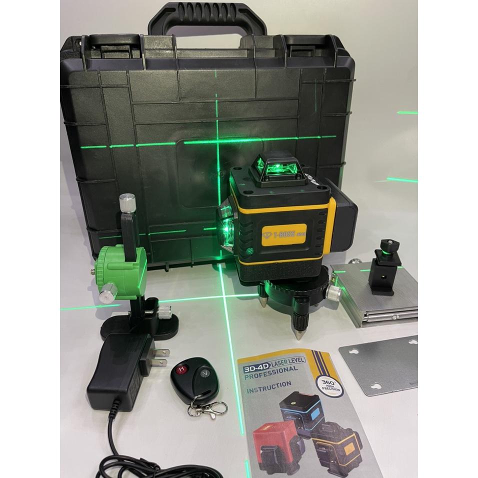 Máy bắn cốt cân bằng laser 16 tia xanh 3D đo thăng bằng bắn tia laze nét chuẩn