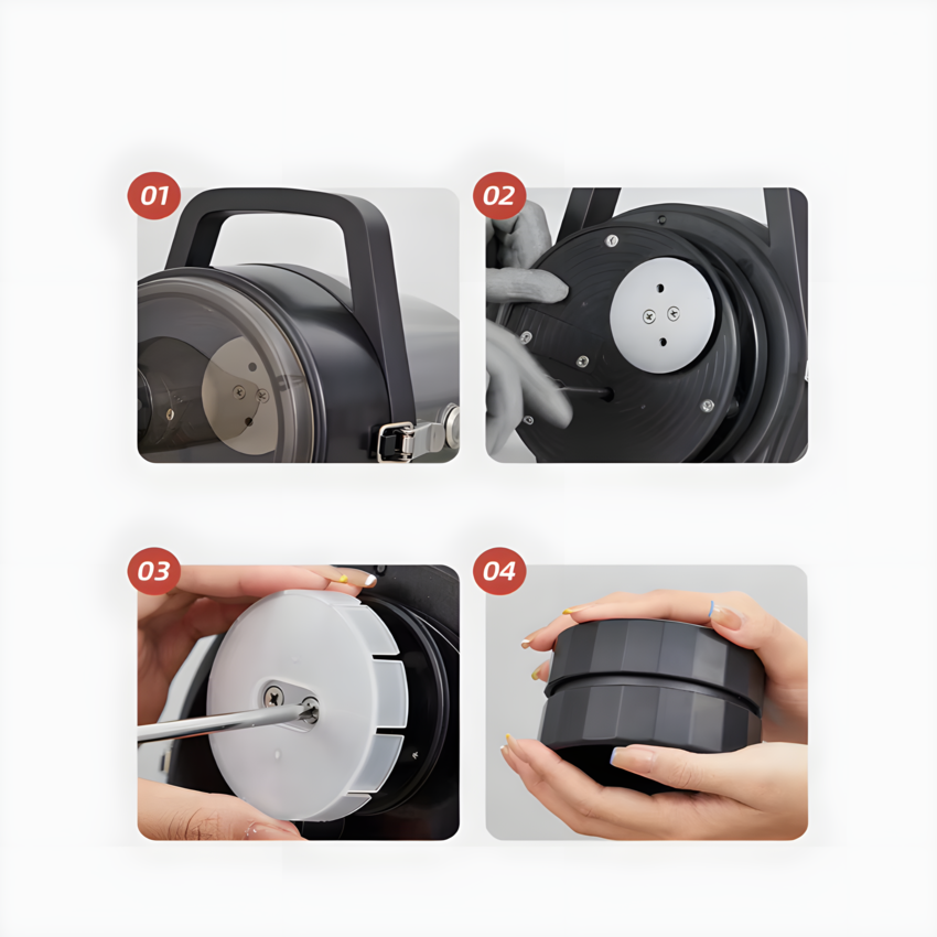 Máy thái lát, thái sợi hành lá, tỏi, ớt và rau củ quả dùng cho quán ăn, nhà hàng thương hiệu Mỹ cao cấp Septree GJ806 công suất 850W - Hàng chính hãng