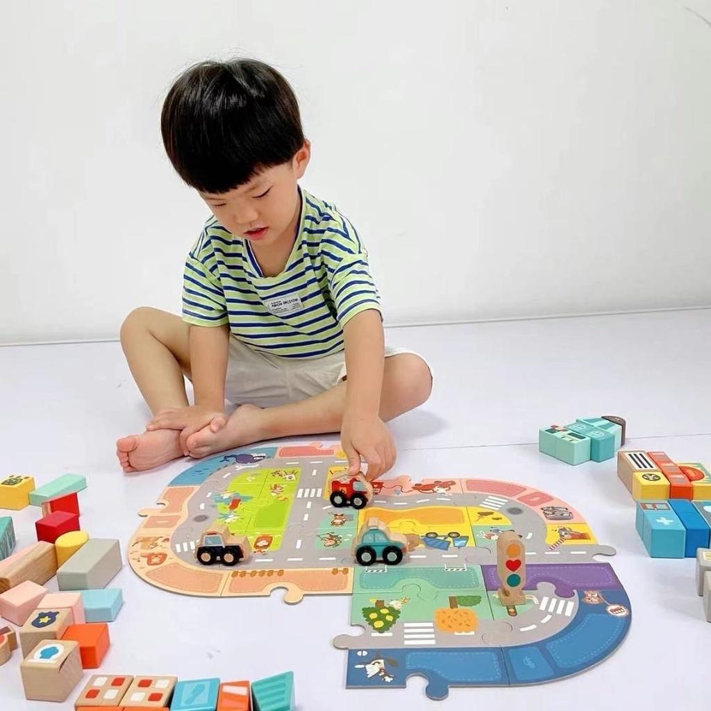 Đồ Chơi Gỗ Cao cấp Cho bé Mideer CITY BLOCKS 2,3,4,5 Tuổi