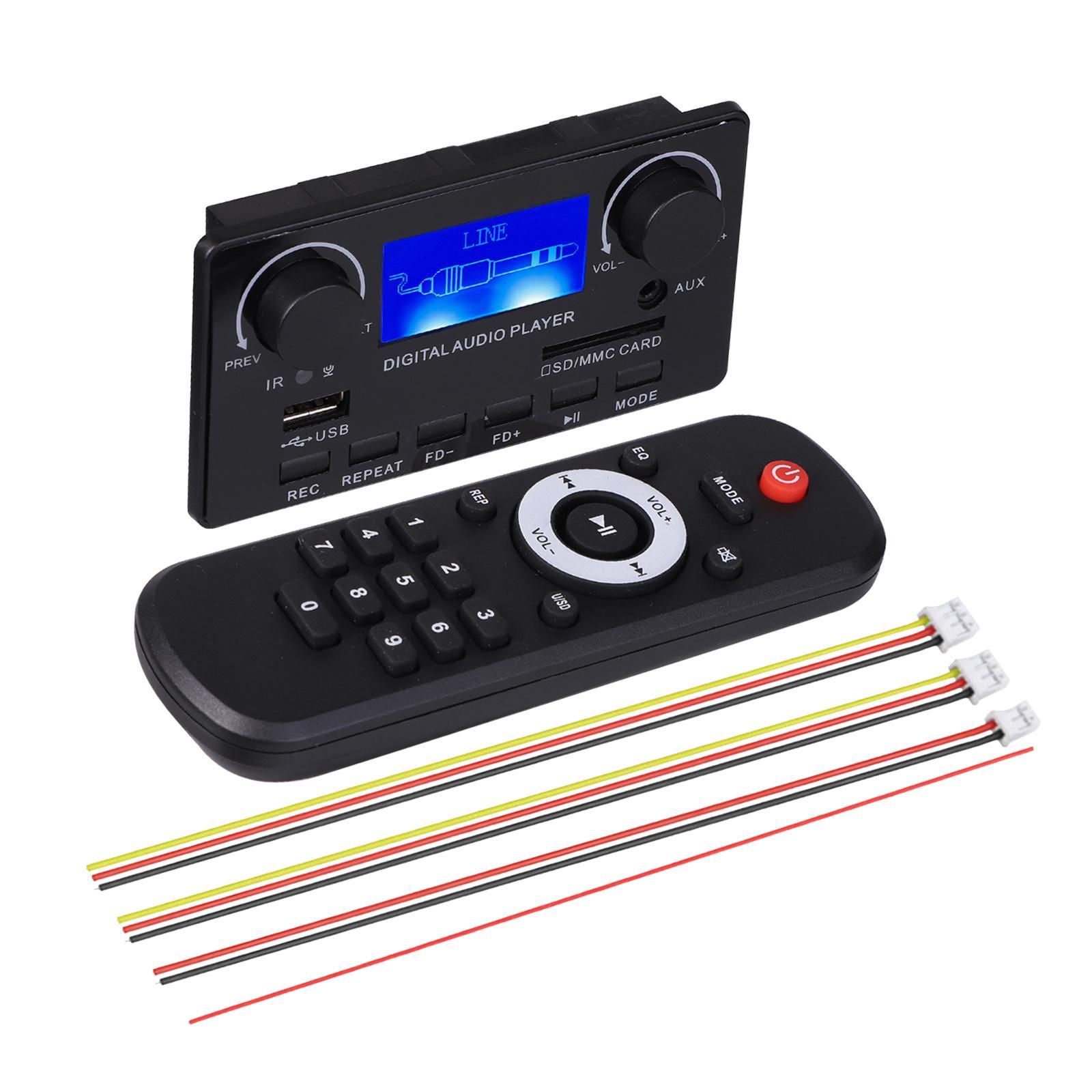 MP3 Player decrypt Auto Wireless Audio Module Support USB AUX Stereo