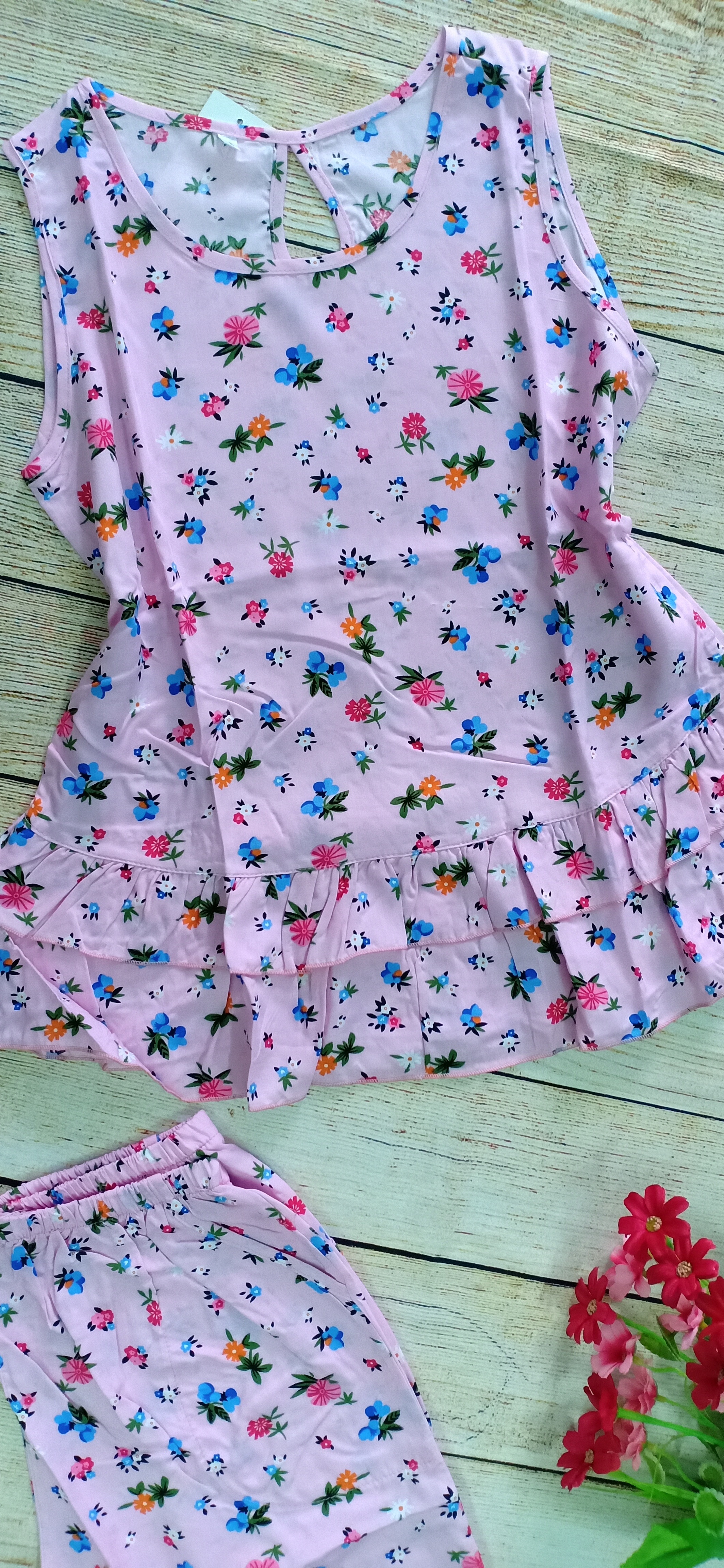 Đồ bộ tole loại 1 - hồng - size 4