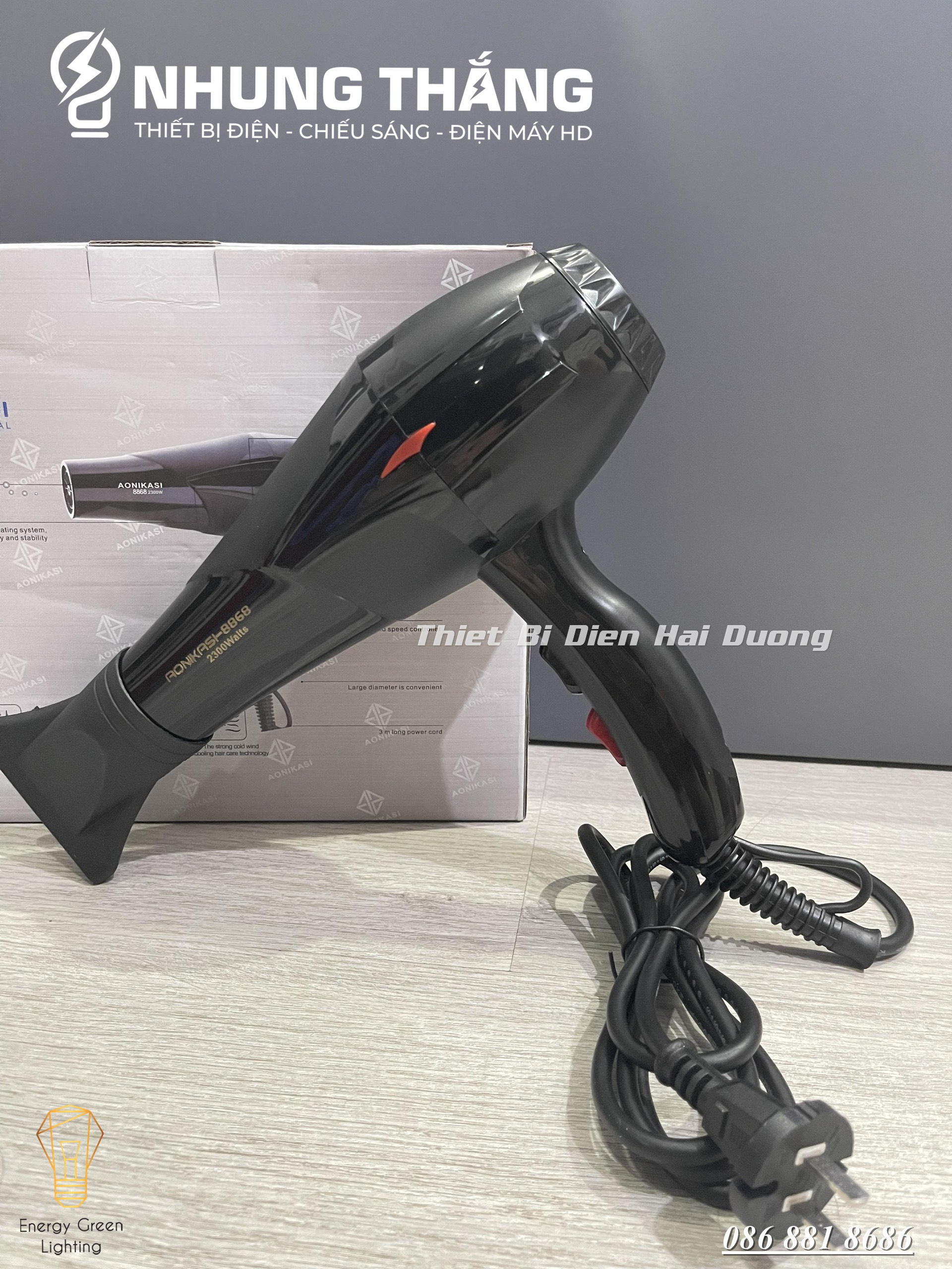 Máy Sấy Tóc Cao Cấp AONIKASI-8868 2 chiều 2300W - Có Mùi Thơm