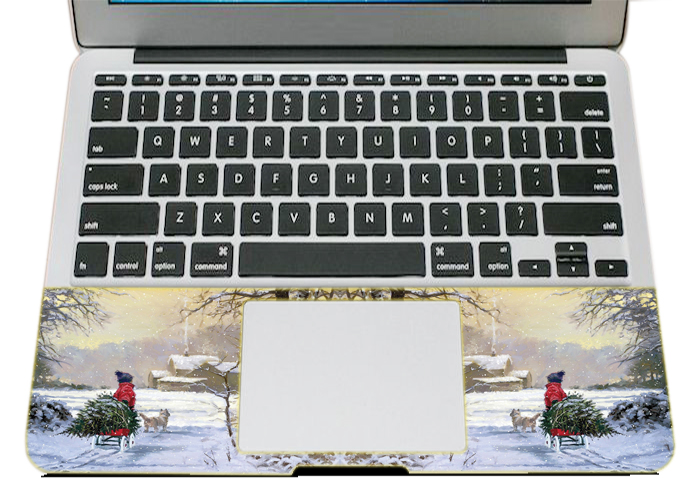 Miếng Dán Skin Trang Trí Mặt Ngoài + Lót Tay Laptop Holidays LTHLD - 168