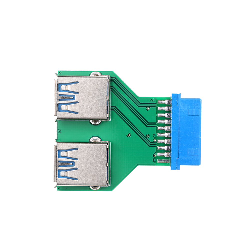 Bộ Chuyển Đổi Bo Mạch Chủ Máy Tính Để Bàn 19pin / 20pin Đến 2 Cổng USB 3.0 A Female