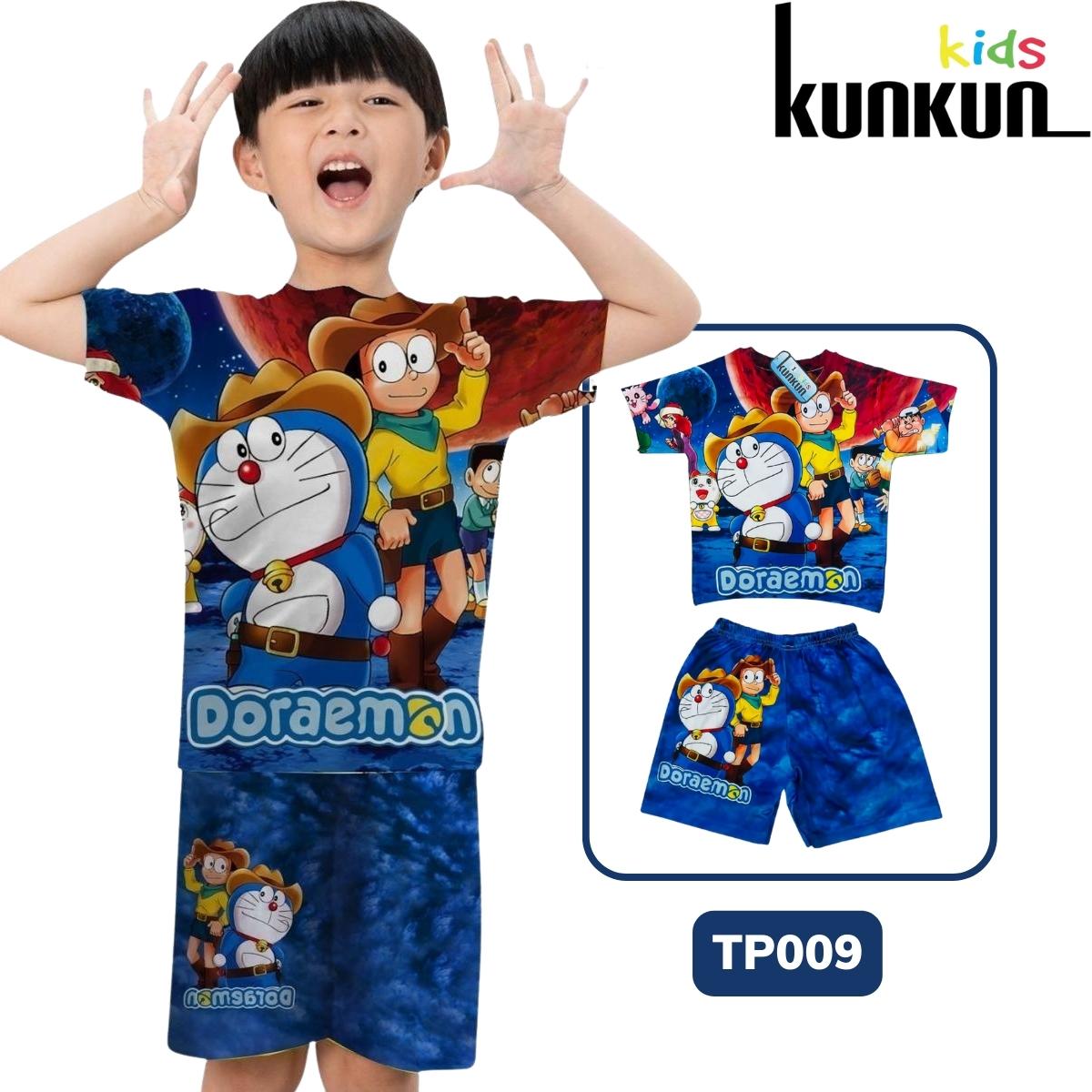 Bộ Quần Áo Trẻ Em In 3D Doraemon