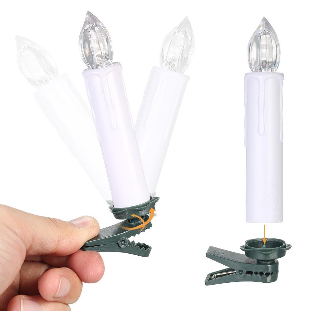 30 đèn led hình cây nến điều khiển từ xa trang trí tiệc