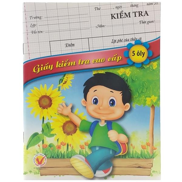 Bộ 3 Giấy Kiểm Tra Cao Cấp 5 Ôly- Cnclc Đl 80 (Đóng Cuốn)