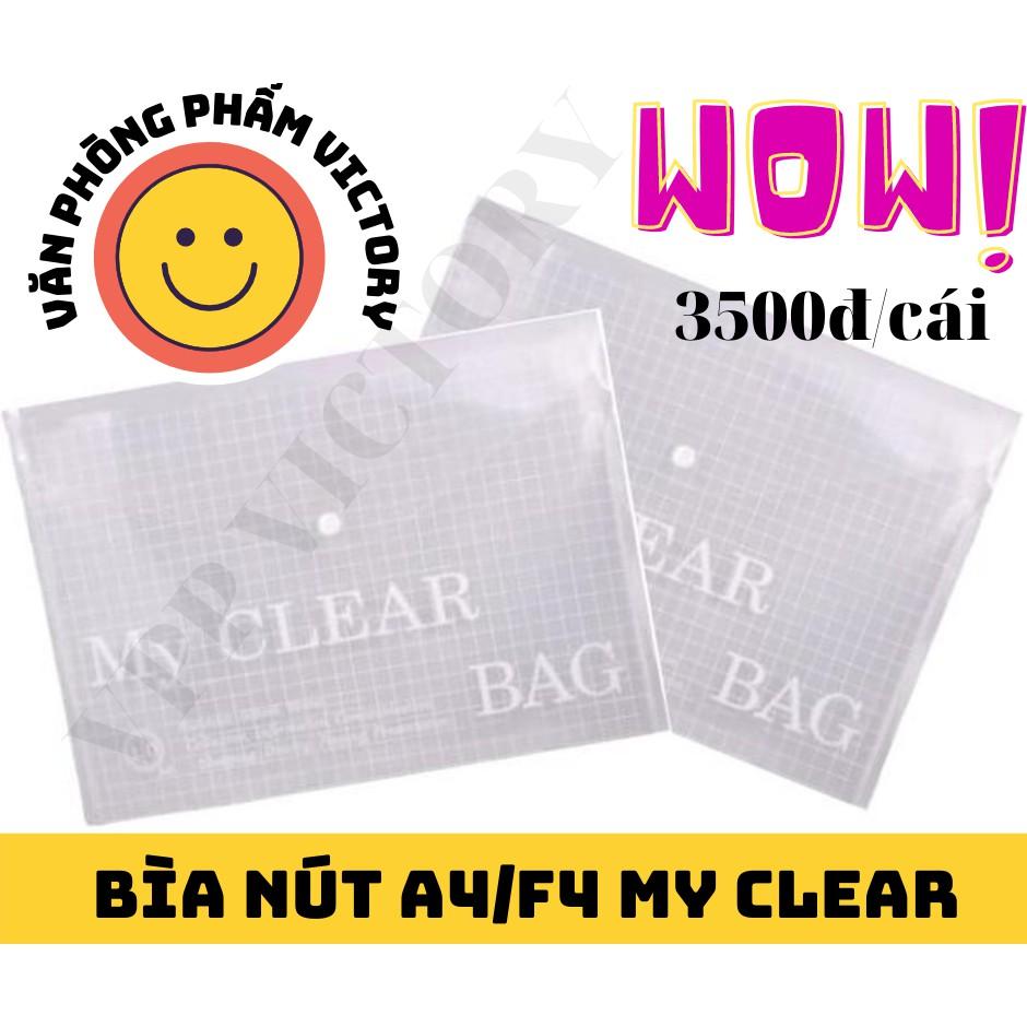 Bìa Nút A4/F4 My Clear (Bìa Sơ Mi)