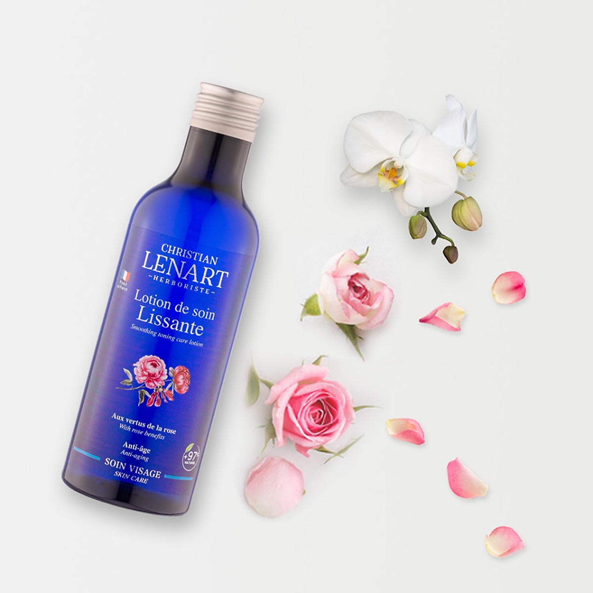 Toner thảo dược chiết xuất hoa hồng Christian Lenart Soothing Toning Care Lotion 200ml (Dưỡng ẩm và chống lão hoá da) + Tặng Kèm 1 Băng Đô Tai Mèo Xinh xắn ( Màu ngẫu nhiên)