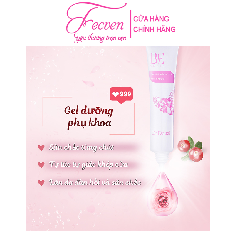 Bộ 3 Chăm Sóc Vùng Kín Dr.Douxi Hồi Xuân - Dung Dịch Vệ Sinh + Gel Dưỡng Trắng Hồng Se Khít + Xịt Kháng Khuẩn Khử Mùi, FECVEN