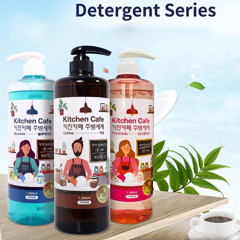 Nước rửa chén, bát chiết xuất thảo dược hữu cơ Kitchen Cafe Hàn Quốc 1000ml