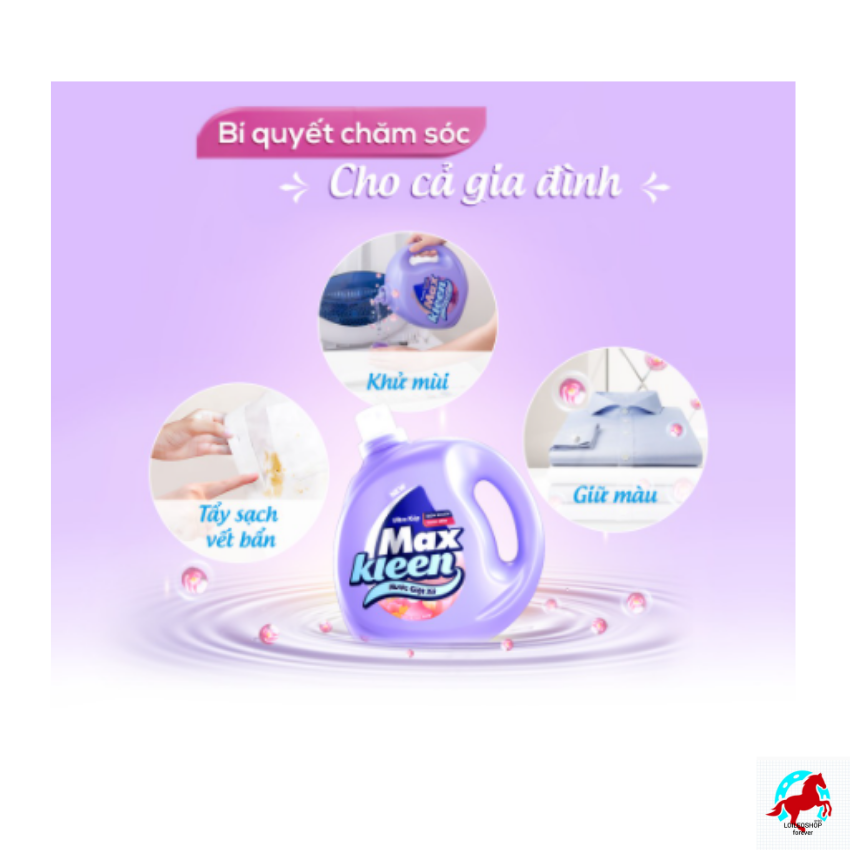 Nước Giặt Xả MAXKEEL Hương Nước Hoa Huyền Diệu(3.8kg)- LOILEOSHOP BC 29- Công nghệ Ultra Kép kết hợp 2 sức mạnh giặt &quot; và &quot;xả trong 1 nắp giặt đánh bay vết bẩn, diệt khuẩn, quần áo sạch sáng, mềm vải, hương thơm ngát dài lâu