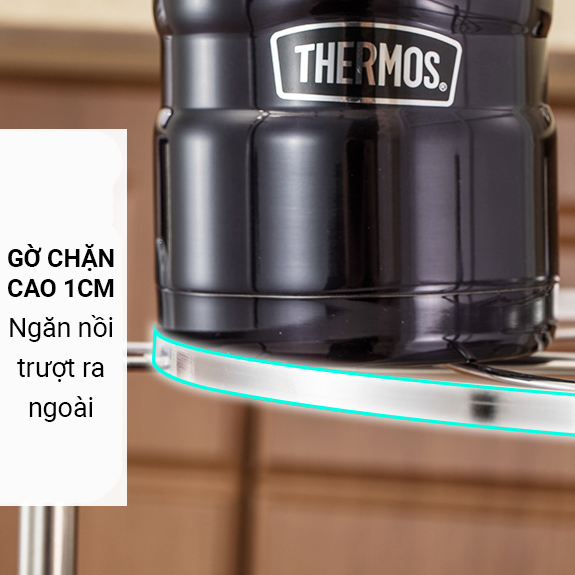 Kệ Góc Nhà Bếp Khung Tròn INOX Cao Cấp Kệ Để Nồi Đa Năng Tiết Kiệm Không Gian VANDO, Kệ Để Xoong Nồi Đa Năng Nhà Bếp