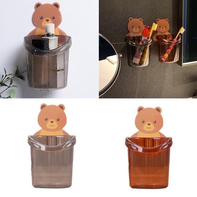 Cốc Gấu Dán Tường Siêu Chắc, Để Đồ Dùng Nhà Tắm, Tiện Dụng Và Không Khoan Đục Tường, Dễ Dàng Sử Dụng - TakyHome 4060