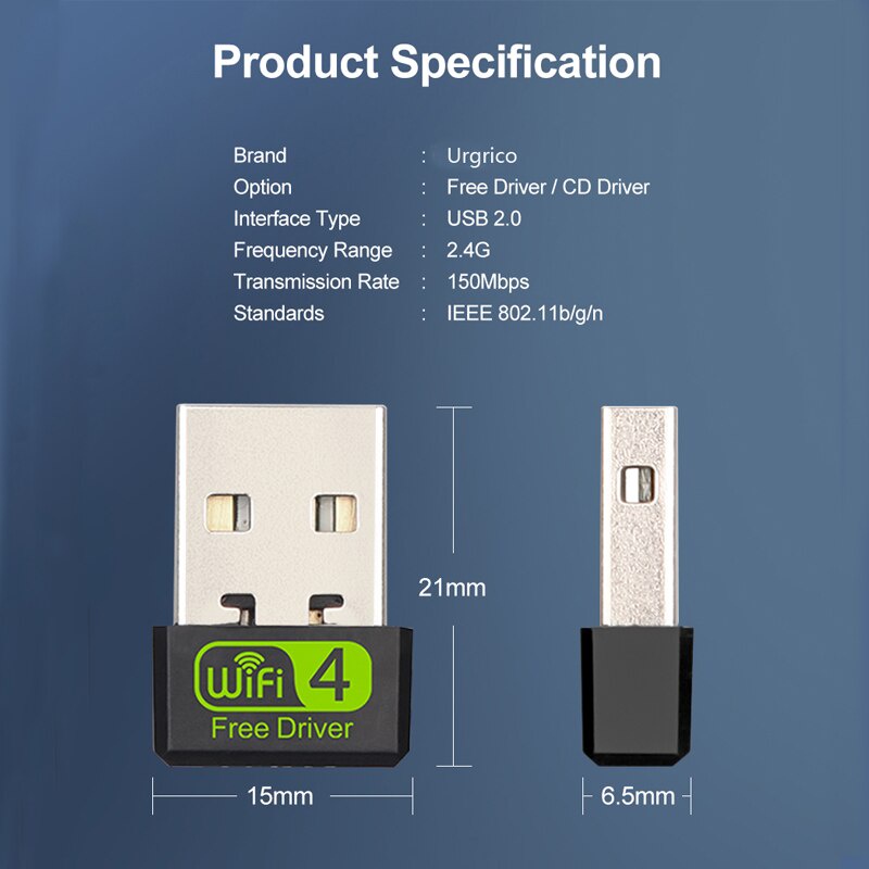 | Xuất Khẩu Mỹ | - Bộ Chuyển Đổi WiFi USB 150Mbps, 300Mbps, 600Mbps, 1200Mbps, 1900Mbps - The Deosd USB WIFI - Hàng Chính Hãng