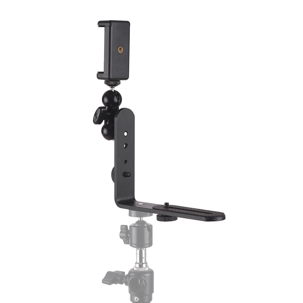 Giá đỡ điện thoại hoặc máy ảnh hình chữ L,Chân đế ballhead giúp điều chỉnh góc chụp
