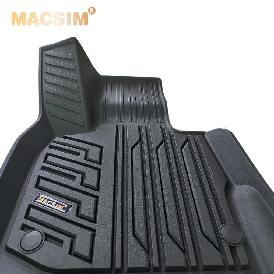 Thảm lót sàn xe ô tô BMW X3 2018- nay nhãn hiệu Macsim - chất liệu nhựa TPE đúc khuôn cao cấp - màu đen