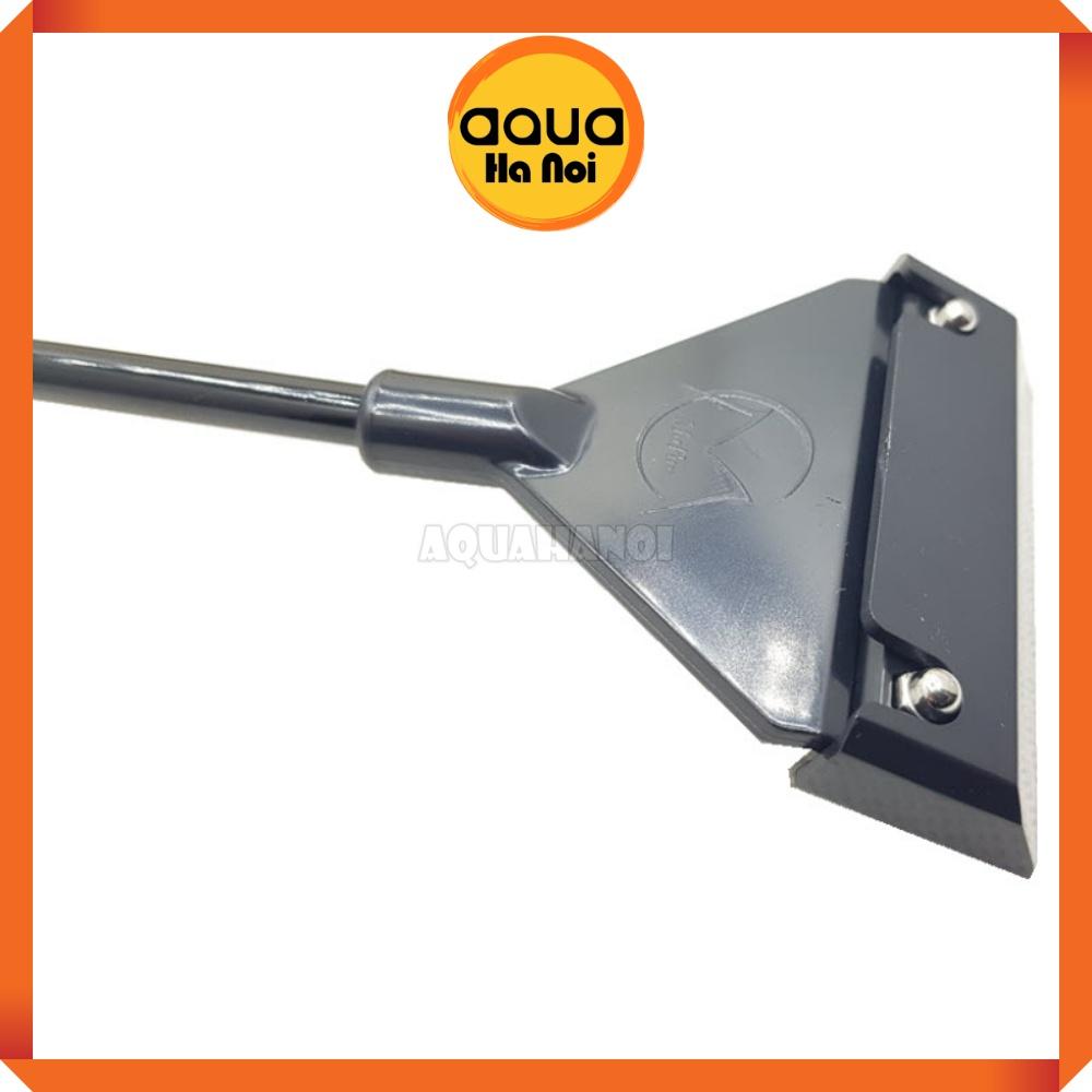Cây cạo rêu hợp kim nhôm MUFAN 2 khúc màu đen - vệ sinh thành hồ cá cảnh thủy sinh