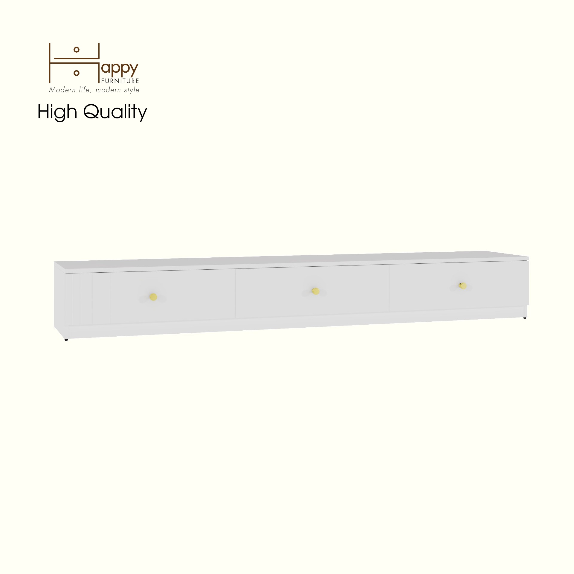 [Happy Home Furniture] JOVIE, Kệ TV 3 ngăn kéo , 210cm x 40cm x 28cm ( DxRxC), KTV_042