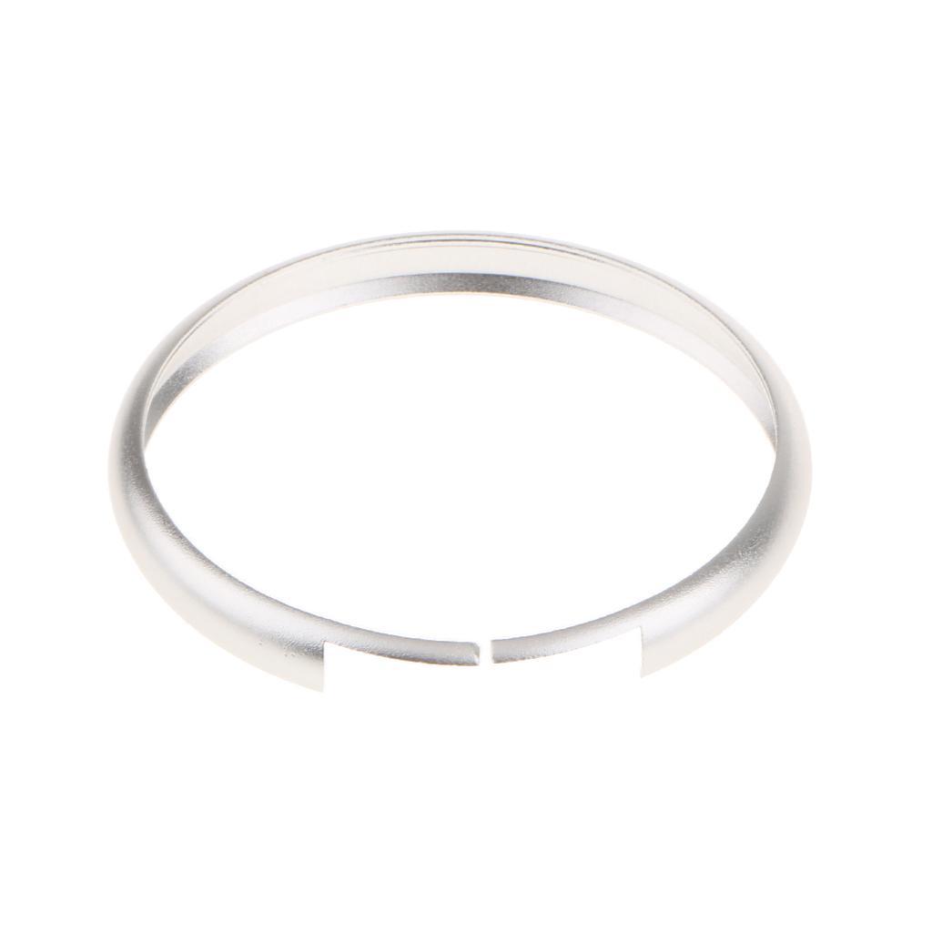 2Pcs 45mm Aluminum Remote Control Key Protctive Ring Trim Chain for 2008 and up - Sliver & Yellow