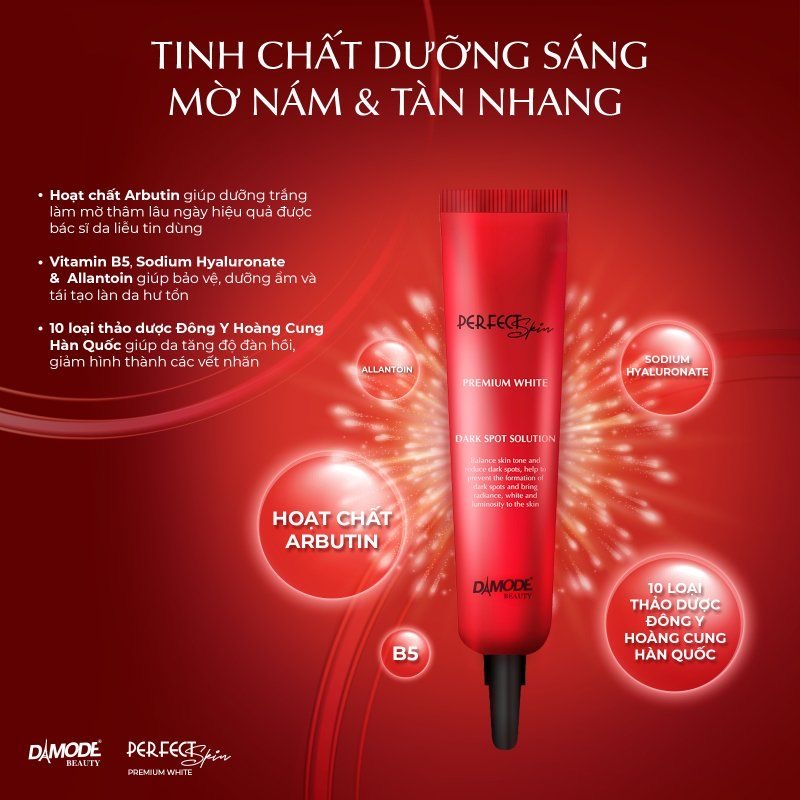 Tinh chất xóa thâm sạm nám đốm nâu DARK SPOT DAMODE chai 15ml