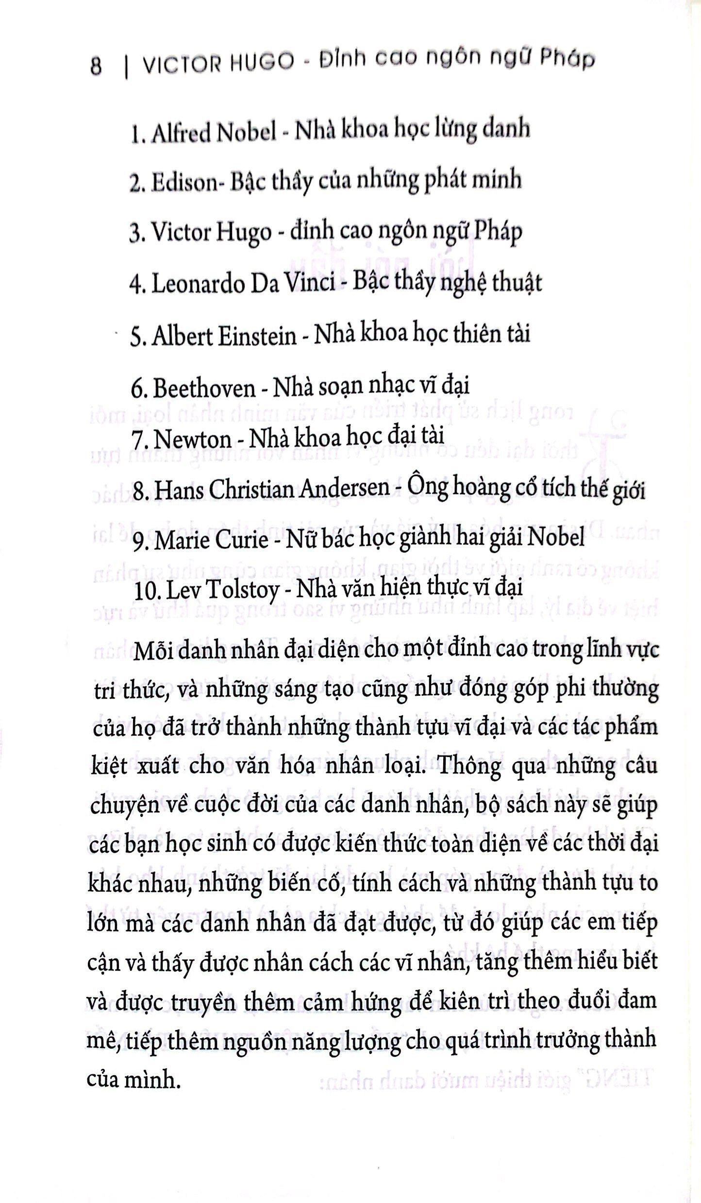 Kể Chuyện Thiên Tài Nổi Tiếng - Victor Hugo - Đỉnh Cao Ngôn Ngữ Pháp